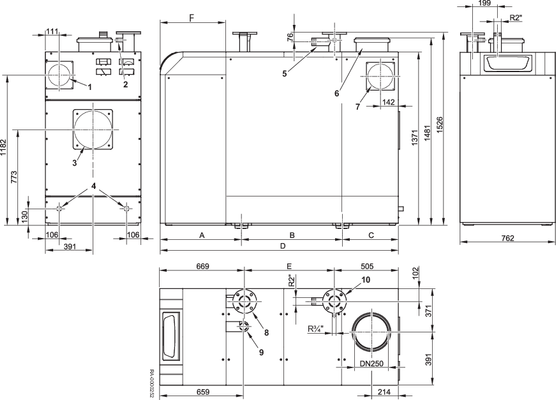 Brötje Gas-Brennwertkessel SGB 400 I, E-Gas, Farbe weiß Bild 3