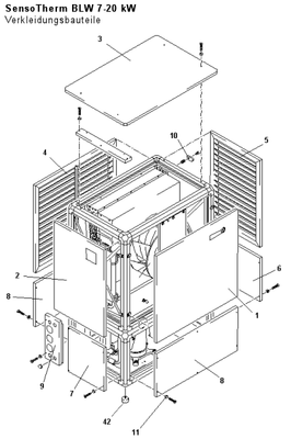 Brötje Verkleidung Kondensator vorn / hinten BLW 12-16 Bild 2