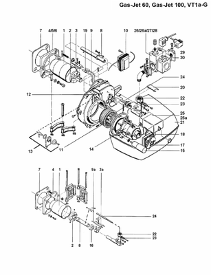 Brötje Körting Doppelelektrode Kanthaldraht Zündung / Ionisation 25/50 lg. Bild 2