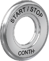 Conti Rosette Piezo-Taster D 48 mm, Messing, Farbe silberfarben Bild 1