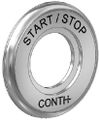 Conti Rosette Piezo-Taster D 48 mm, Messing, Farbe silberfarben Bild 9