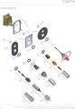 Conti Rosette Piezo-Taster D 48 mm, Messing, Farbe silberfarben Bild 5