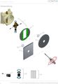 Conti Rosette Piezo-Taster D 48 mm, Messing, Farbe silberfarben Bild 6