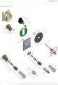 Conti Rosette Piezo-Taster D 48 mm, Messing, Farbe silberfarben Bild 8