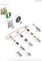 Conti + Abweisring mechanische Auslösung Auslauf D 50 x D, 37,5 x 7,5 mm Bild 2
