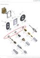 Conti + Abweisring mechanische Auslösung Auslauf D 50 x D, 37,5 x 7,5 mm Bild 3