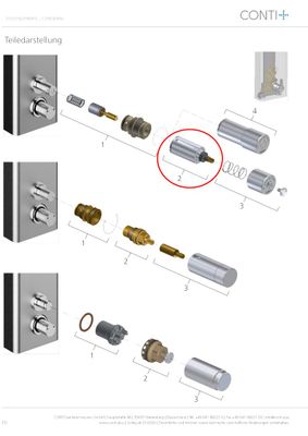 Conti Ölhydraulik, mit Isolierstück Bild 2