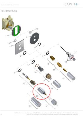 Conti Ölhydraulik, mit Isolierstück Bild 3