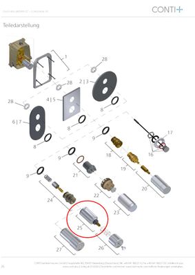 Conti Ölhydraulik, mit Isolierstück Bild 4