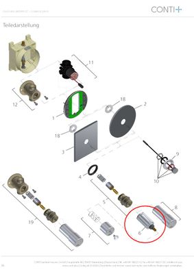 Conti Ölhydraulik, mit Isolierstück Bild 5