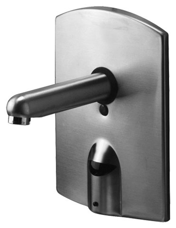 Conti + iQ elektr. IR Wandarm. UP Vcon. ohne Misch. Edelstahl Ausladung 170 mm A50, Farbe Edelstahl-Optik (silber) Bild 1