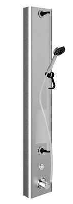 Conti CO CONSMART Duschelement Edelstahl Ablg Thermostat, Piezo, Netz, DN 15, Farbe silberfarben Bild 3