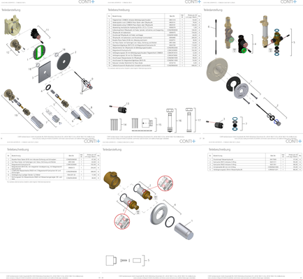 Conti + CONBASE el. PZ Dusche CNX UP FM eckig Edelstahl, DN 20, Farbe chrom Bild 3