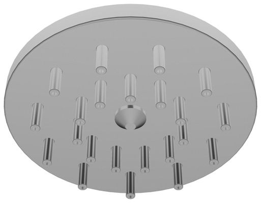 Conti + CONWELL Brausekopf Stachelbrausekopf rund 250 mm, DN 20, Farbe chrom Bild 2
