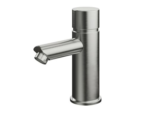 Conti + lino SofTouch WT-Armatur Selbstschluss ohne Misch. Edelstahl ST20, Farbe Edelstahl-Optik (silber) Bild 2