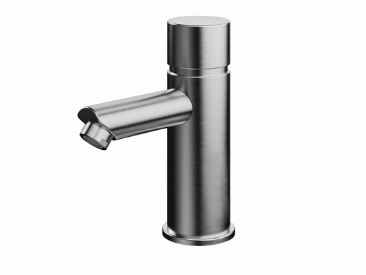 Conti + lino SofTouch WT-Armatur Selbstschluss ohne Misch. Edelstahl ST20, Farbe Edelstahl-Optik (silber) Bild 6
