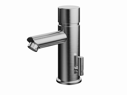 Conti + lino SofTouch WT-Armatur Selbstschluss mit Misch. Edelstahl ST10, Farbe Edelstahl-Optik (silber) Bild 6