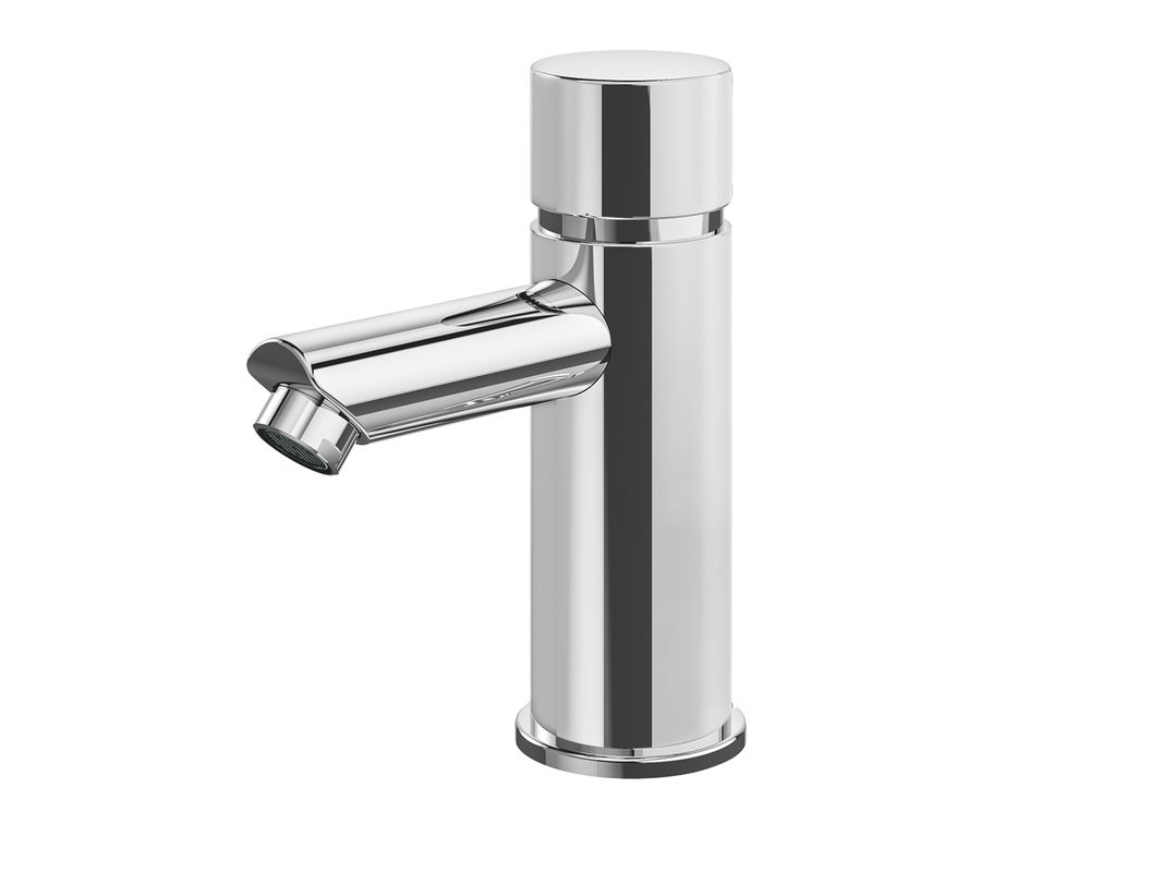 Conti + lino SofTouch WT-Armatur Selbstschluss ohne Misch. chrom ST20, Farbe chrom Bild 1