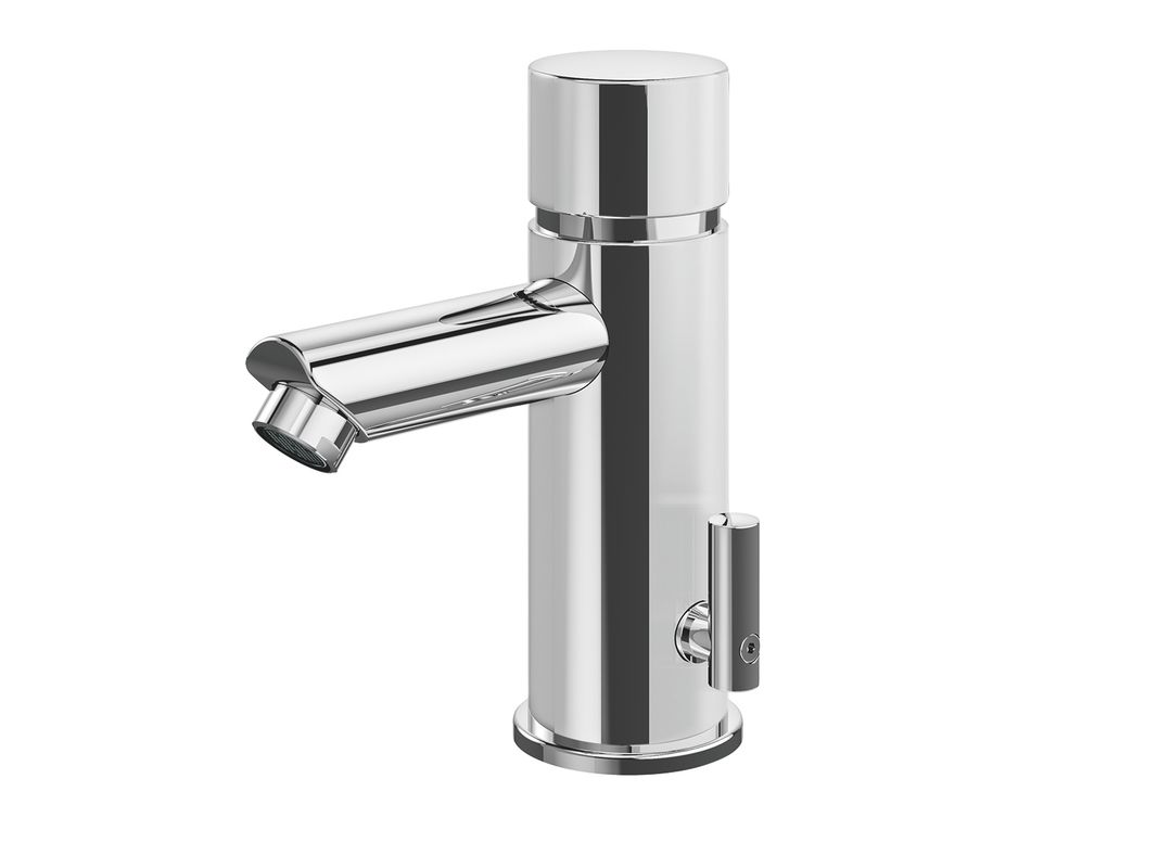 Conti + lino SofTouch WT-Armatur Selbstschluss mit Misch. chrom ST10, Farbe chrom Bild 1