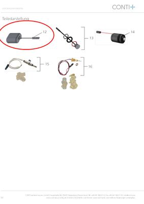 Conti Batteriewechsel-Set, mit 6 V Lithium Batterie, wasserdicht ummantelt Bild 2