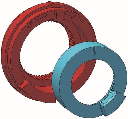 Conti Temperaturanschlagringe CONGENIAL rot und, Farbe blau Bild 5
