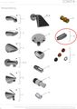 Conti Brauseboden inklusive O-Ring für Brauseköpfe Shorty und Rain2 Bild 2