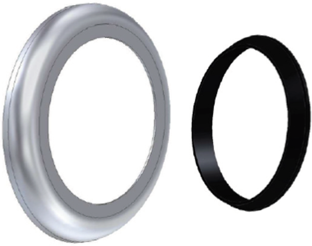 Conti + Set Rosette Thermostatgriff, mit Abweisring Bild 1