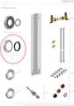 Conti + Set Rosette Thermostatgriff, mit Abweisring Bild 2
