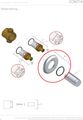Conti Wasserhydraulik Schubrosette CONBASE MINI, mit O-Ring, Durchmesser 80 mm Bild 2