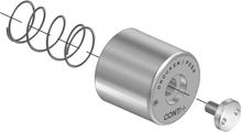 Conti Ölhydraulik Druckknopf, mit Feder, Kapper und Schraube M, 6 x 15 mm Bild 1
