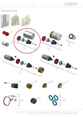 Conti Thermostatgriff Set CONGENIAL Duschen, Farbe silberfarben Bild 2