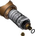 Conti Set Thermostatkartusche CONSMART Duschpaneele, mit O-Ring und Schraube Bild 3