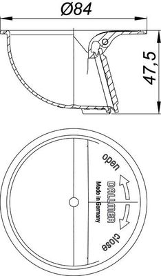Dallmer Geruchsverschluss DallDrain, mechanisch Bild 2