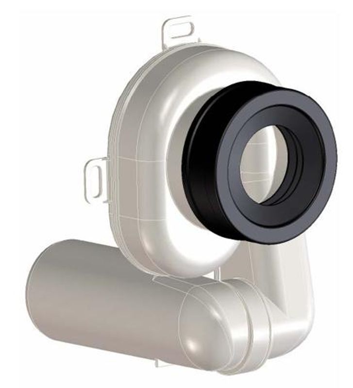 Dallmer Urinal-Absaugsiphon HL 430 Abgang 0-90 Grad verstellbar, DN 50, Farbe weiß Bild 1