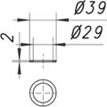 Dallmer Flachdichtung, Gummi, 1 1/4" Bild 2
