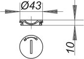 Dallmer 57 AK Reinigungsschraube zu 54, 55, 57, 57AK, 58, 71 Bild 2