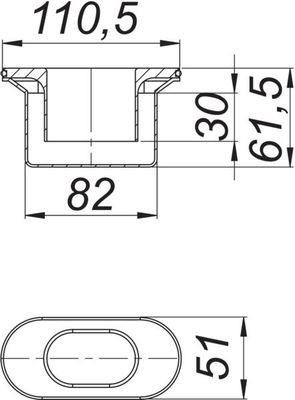 Dallmer Geruchverschluss CeraLine Plan zu Duschrinne Bild 2