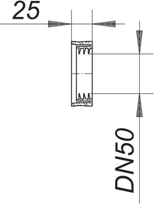 Dallmer Lippendichtung zu Urinal-Absaug- Siphon HL 430, DN 50 Bild 2