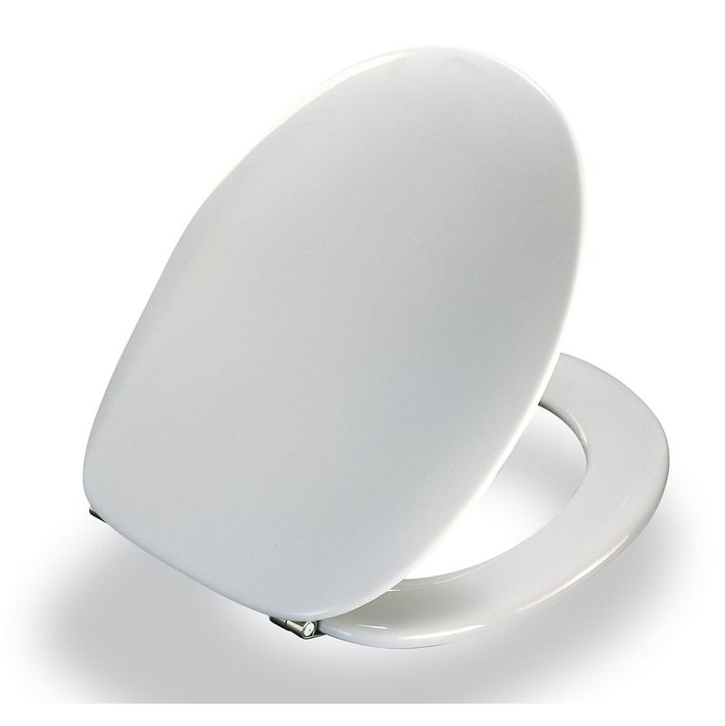 Pressalit WC-Sitz, Sandwich, Edelstahl-Scharniere, Befestigung von unten, Farbe weiß Bild 1