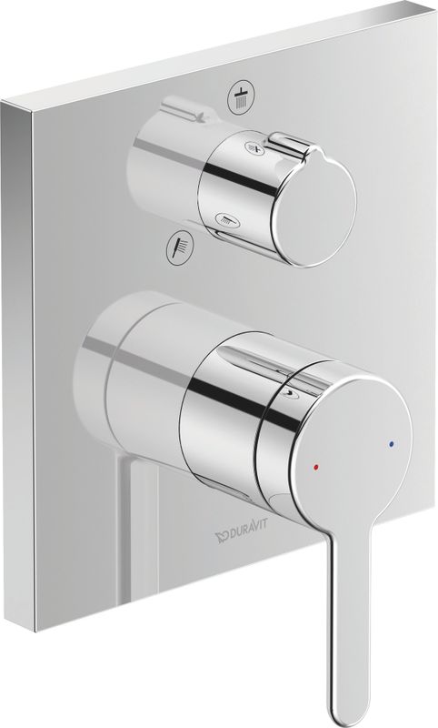 Duravit C.1 Einhebel-Brausemischer Unterputz, Keramikmischsystem, Unterputz, Grundkörper n/a, Geeignet für Durchlauferhitzer, Anzahl Griffe 1 Bild 1