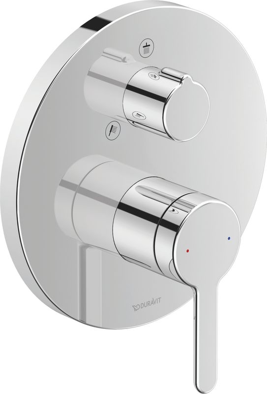 Duravit C.1 Einhebel-Brausemischer Unterputz, Keramikmischsystem, Unterputz, Grundkörper n/a, Geeignet für Durchlauferhitzer, Anzahl Griffe 1 Bild 1