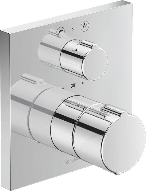 Duravit C.1 Wannenthermostat Unterputz, Thermostatkartusche, Unterputz, Grundkörper n/a, Geeignet für Durchlauferhitzer, Anzahl Griffe 1 Bild 1