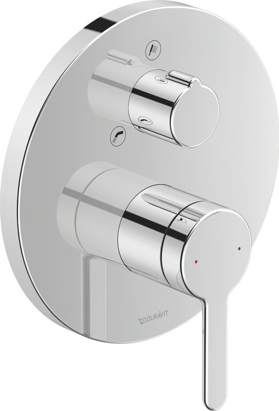Duravit C.1 Einhebel-Wannenmischer Unterputz, Keramikmischsystem, Unterputz, Grundkörper n/a, Geeignet für Durchlauferhitzer, Anzahl Griffe 1 Bild 1