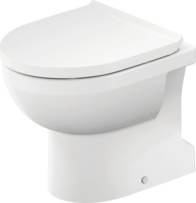 Duravit Stand WC Duravit No.1 aus Sanitärkeramik 560x370x400mm, Tiefspüler, Spülrand spülrandlos, Abgang senkrecht, Bodenstehend Bild 1