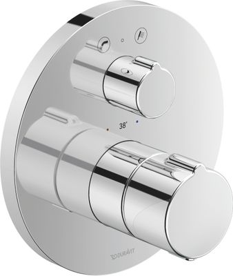 Duravit C.1 Wannenthermostat Unterputz, Thermostatkartusche, Unterputz, Grundkörper n/a, Geeignet für Durchlauferhitzer, Anzahl Griffe 1 Bild 4
