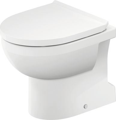 Duravit Stand WC Duravit No.1 aus Sanitärkeramik 560x370x400mm, Tiefspüler, Spülrand spülrandlos, Abgang senkrecht, Bodenstehend Bild 2