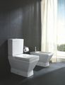 Duravit WC-Sitz 2nd floor aus Kunststoff 448x375x45mm, mit Absenkautomatik, Material Scharnier Edelstahl Bild 3