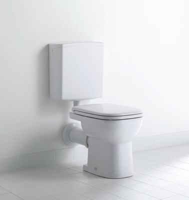 Duravit Stand WC D-Code aus Sanitärkeramik 480x350x385mm, Tiefspüler, Spülrand offen, Abgang waagerecht, Bodenstehend Bild 7