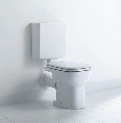Duravit Stand WC D-Code aus Sanitärkeramik 480x350x385mm, Tiefspüler, Spülrand offen, Abgang waagerecht, Bodenstehend Bild 8
