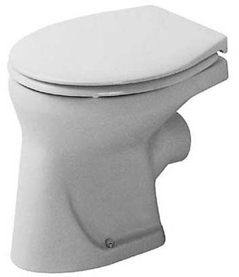 Duravit Stand WC Duravit Design Classics aus Sanitärkeramik 390x300x350mm, Flachspüler, Spülrand offen, Abgang waagerecht, Bodenstehend Bild 2
